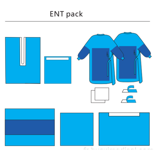 Pack de drap général stérile chirurgical jetable Ent